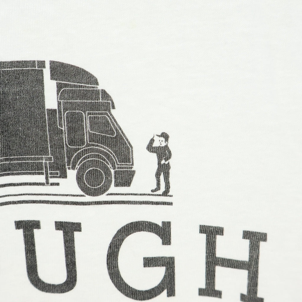 GOODENOUGH(グッドイナフ) 90s ENUGH GOOD オマージュデザイン プリント半袖Tシャツ カットソー ホワイト