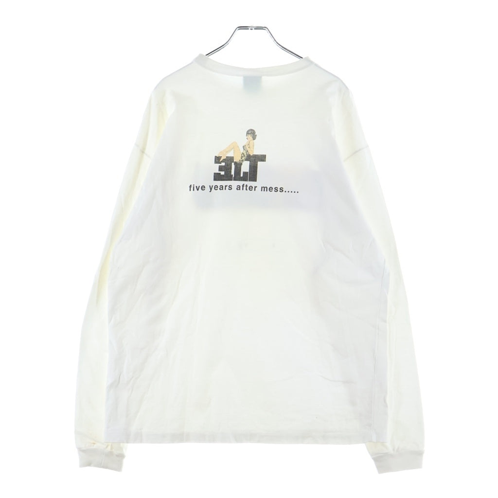 GOODENOUGH(グッドイナフ) 90s VERY GOOD ENOUGH グラフィック プリント長袖Tシャツ カットソー ホワイト