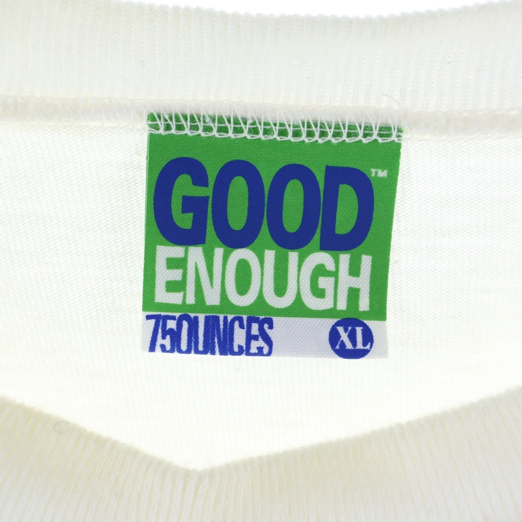 GOODENOUGH(グッドイナフ) 90s VERY GOOD ENOUGH グラフィック プリント長袖Tシャツ カットソー ホワイト