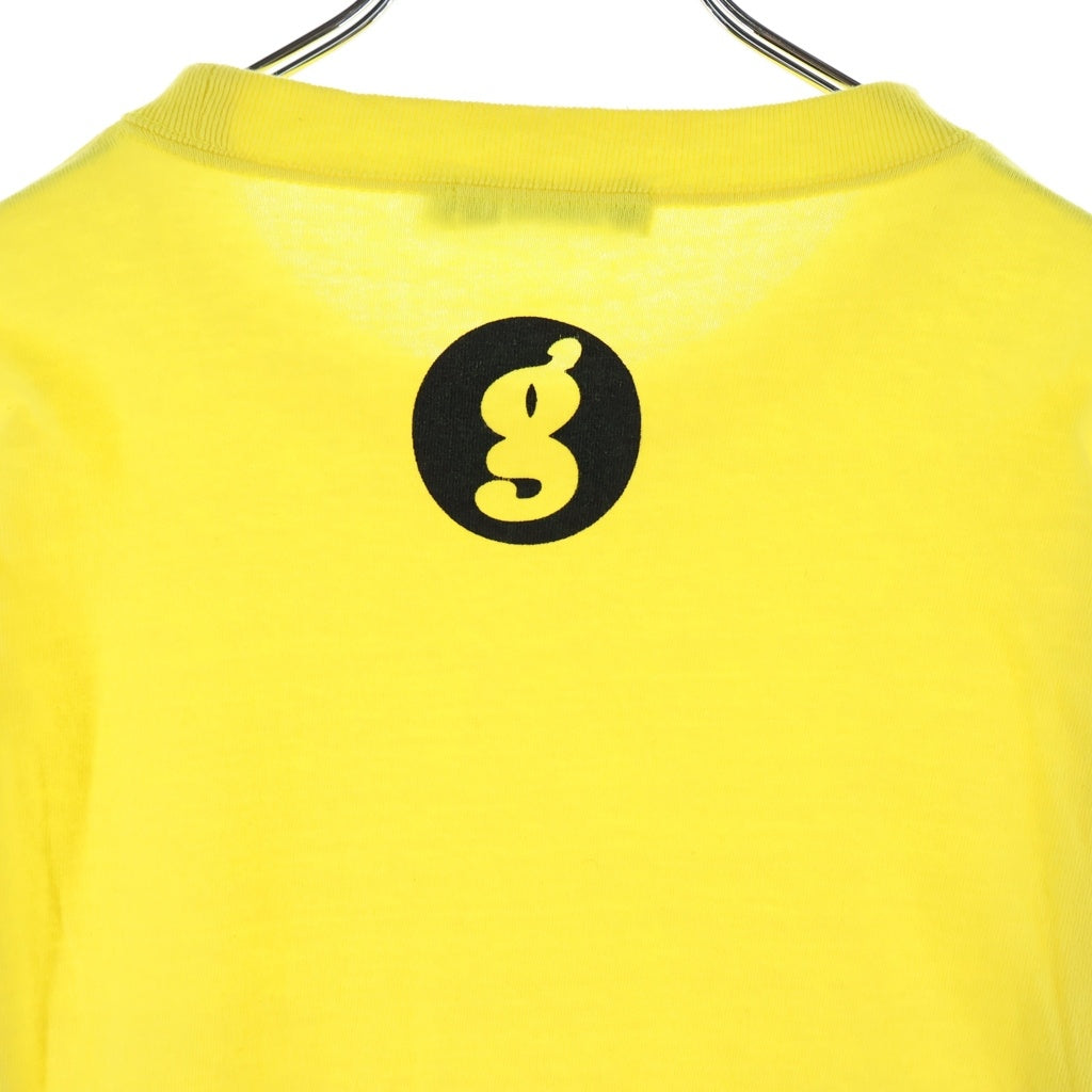 GOODENOUGH(グッドイナフ) 90S Gサークルロゴ ロゴ バックプリント ロングスリーブ 長袖 Tシャツ カットソー イエロー