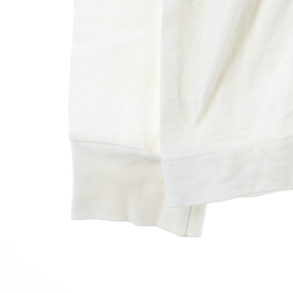 A BATHING APE(アベイシングエイプ) 00S カレッジロゴ プリント ロングスリーブ 長袖 カットソー Tシャツ ホワイト