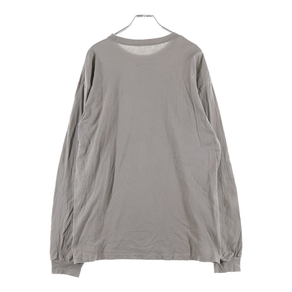 UNDERCOVER(アンダーカバー) 98AW エクスチェンジ期 フロッキー プリント ロングスリーブ 長袖 Tシャツ カットソー ブラウン