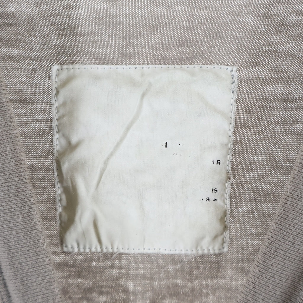 UNDERCOVER(アンダーカバー) 98AW エクスチェンジ期 フロッキー プリント ロングスリーブ 長袖 Tシャツ カットソー ブラウン