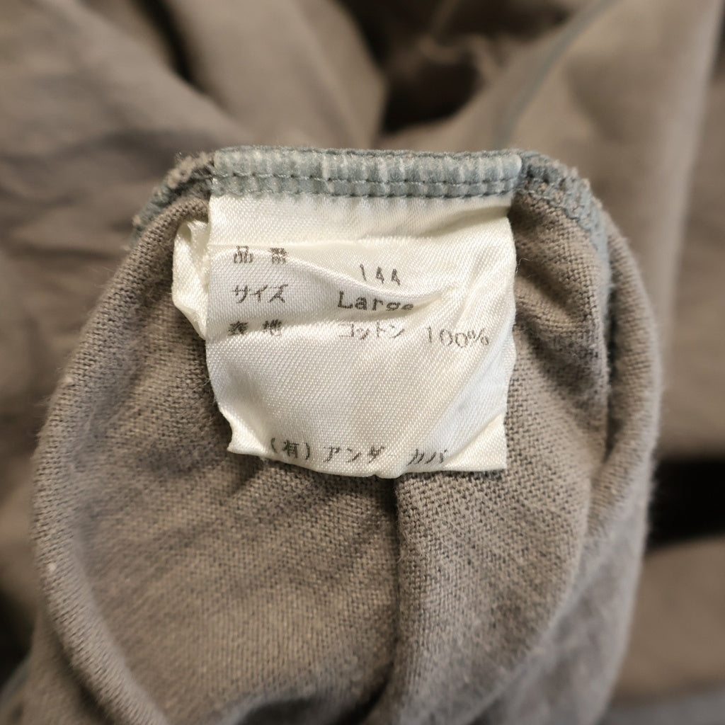 UNDERCOVER(アンダーカバー) 98AW エクスチェンジ期 フロッキー プリント ロングスリーブ 長袖 Tシャツ カットソー ブラウン