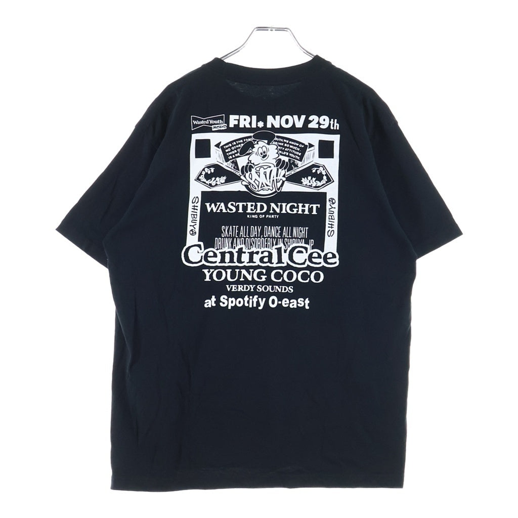 VERDY(ベルディ) ×Central Cee SYNA WORLD ロゴ プリント 半袖 Tシャツ カットソー ブラック