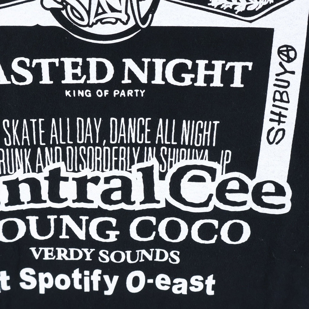 VERDY(ベルディ) ×Central Cee SYNA WORLD ロゴ プリント 半袖 Tシャツ カットソー ブラック