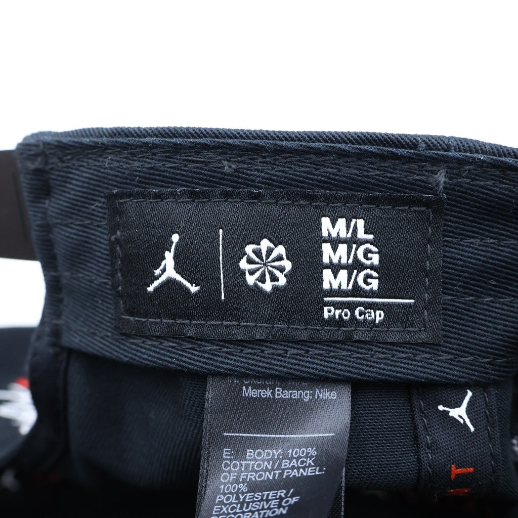 NIKE(ナイキ) SAINT MICHAEL JORDAN PRO S FB STM CAP セントマイケル ジョーダン ロゴパッチ ベースボールキャップ 帽子 ブラック IO7950-010