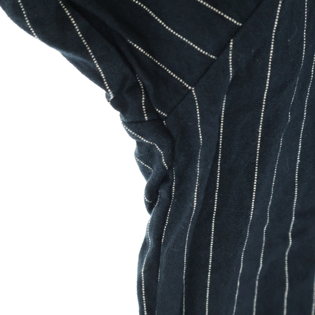 FreshService(フレッシュサービス) SLEEPING TOOL SHIRT スリーピングツール ストライプ長袖シャツ ネイビー FSW-20-SH