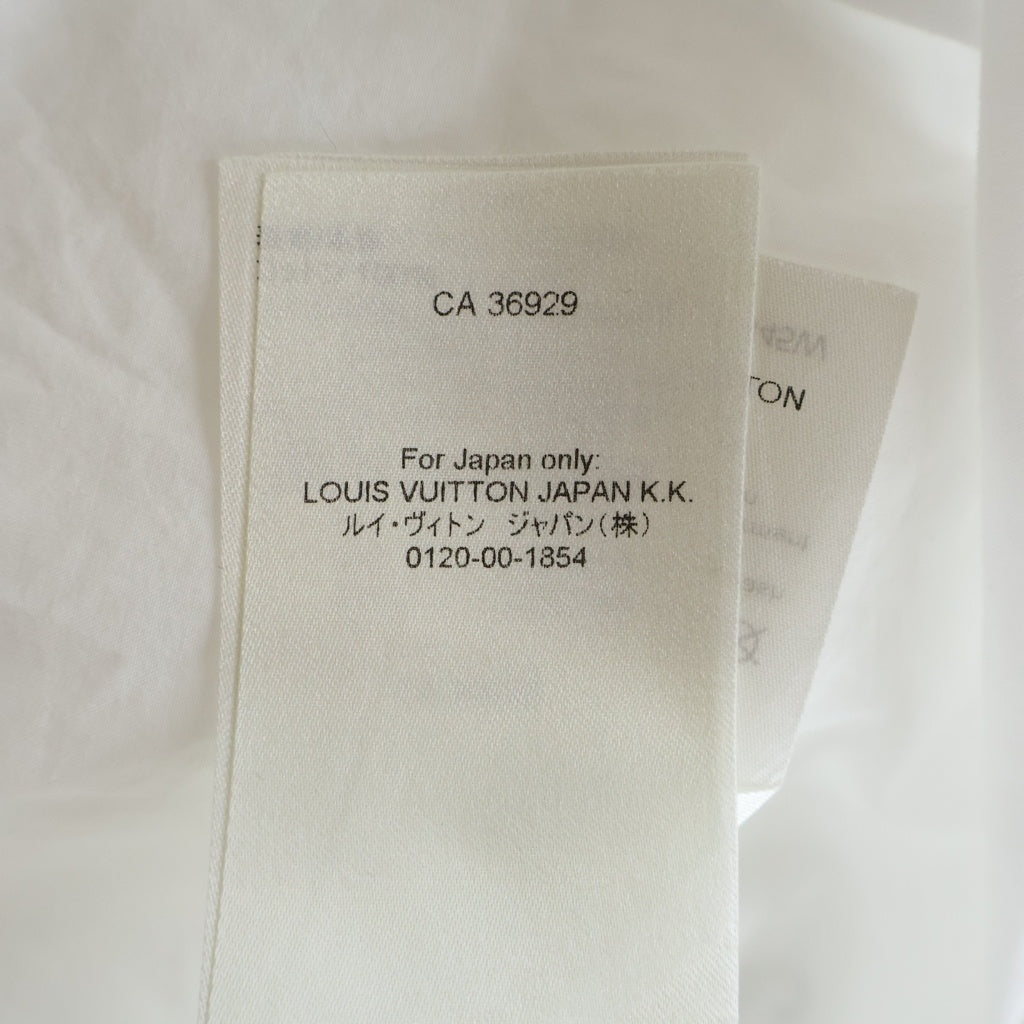 LOUIS VUITTON(ルイヴィトン) 22AW プレースドエンブロイダリーショートスリーブ半袖シャツ ホワイト RM222Q MZ0 HNS45W