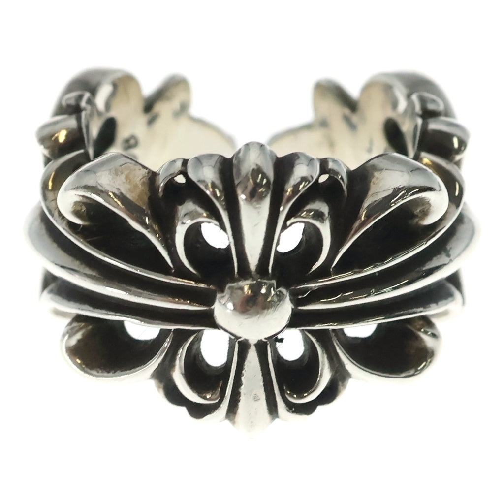 CHROME HEARTS(クロムハーツ) DBL FLRL CRS ダブルフローラルクロス リング シルバー BCA390