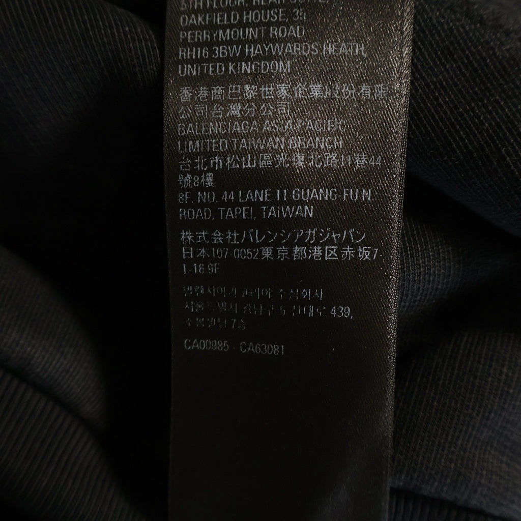 BALENCIAGA(バレンシアガ) BB Be different プリントレイヤードパーカー フーディ ブラック 720406 TNVV1