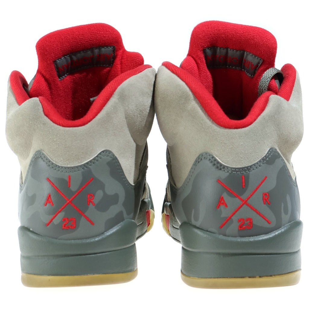NIKE(ナイキ) AIR JORDAN RETRO エアジョーダン 5 レトロ ハイカットスニーカー カーキ US9.0/27.0cm 136027-051