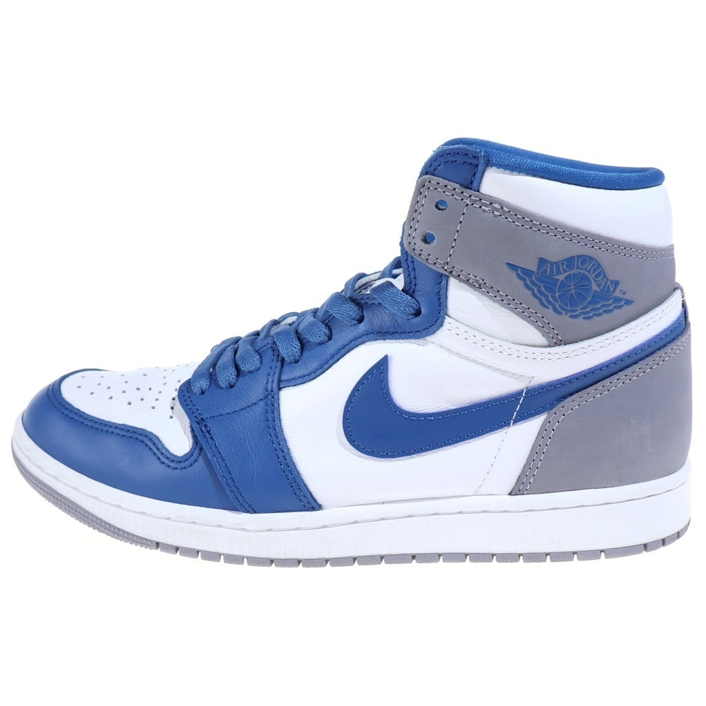 NIKE(ナイキ) AIR JORDAN1 RETRO HIGH OG エアジョーダン1 トゥルーブルー ハイカットスニーカー ブルー US9.0/27.0cm DZ5485-410