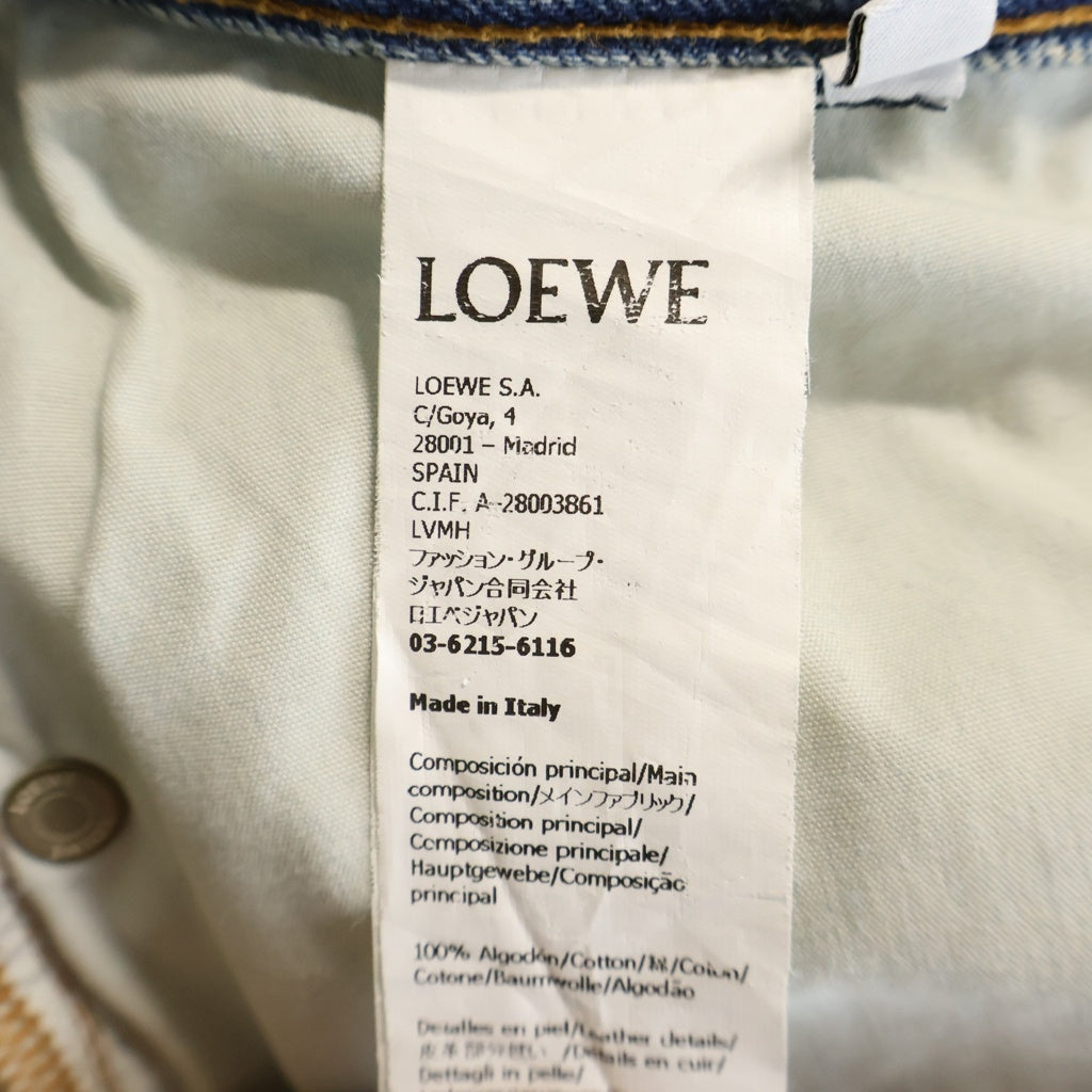 LOEWE(ロエベ) Button fly Wide Denim Pants ボタンフライ ワイド デニムパンツ S540Y11X73