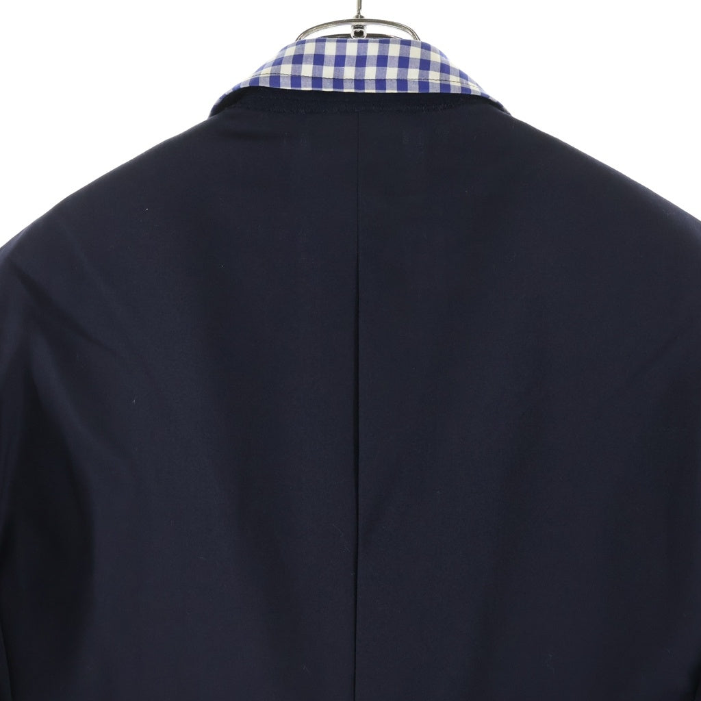JUNYA WATANABE COMME des GARCONS(ジュンヤワタナベ コムデギャルソン) 09SS ×BROOKS BROTHERS ドッキング ギンガム チェック 金ボタン 3B テーラード ジャケット