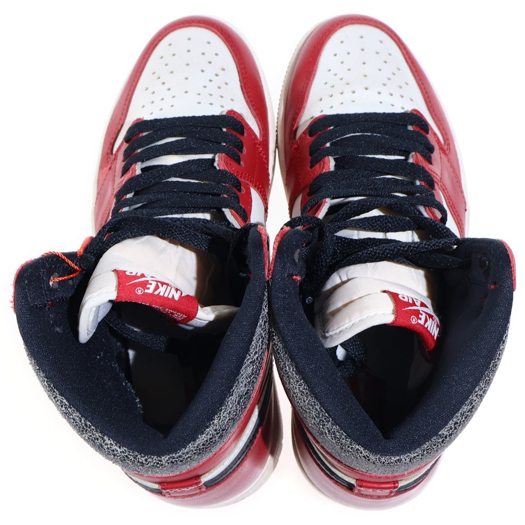 NIKE(ナイキ) AIR JORDAN 1 HIGH OG LOST FOUND CHICAGO DZ5485-612 エアジョーダン1 ロスト ファウンド シカゴ ハイカットスニーカー レッド/ホワイト US8/26cm
