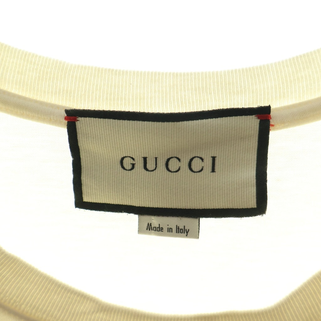 GUCCI(グッチ) 20SS Club Multi Tee ロゴ 刺繍 ラケット 半袖 Tシャツ カットソー ホワイト