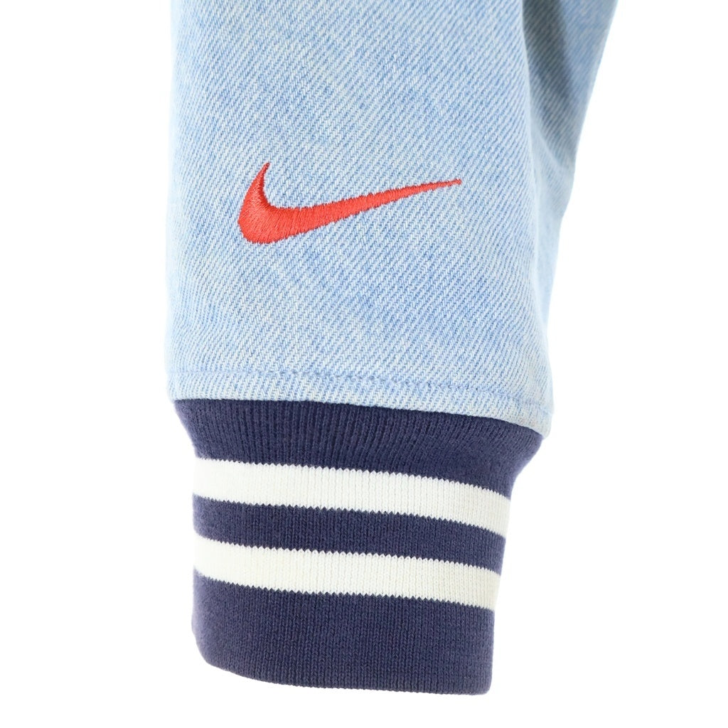 SUPREME(シュプリーム) 18SS ×NIKE NBA Denim Warm-Up Jacket ナイキ デニム ウォームアップ ジャケット スタジャン ブルゾン インディゴ AO3632-440
