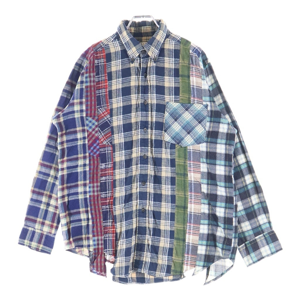 Rebuild by needles(リビルドバイニードルス) Flannel Shirt 再構築 長袖フランネルシャツ マルチ
