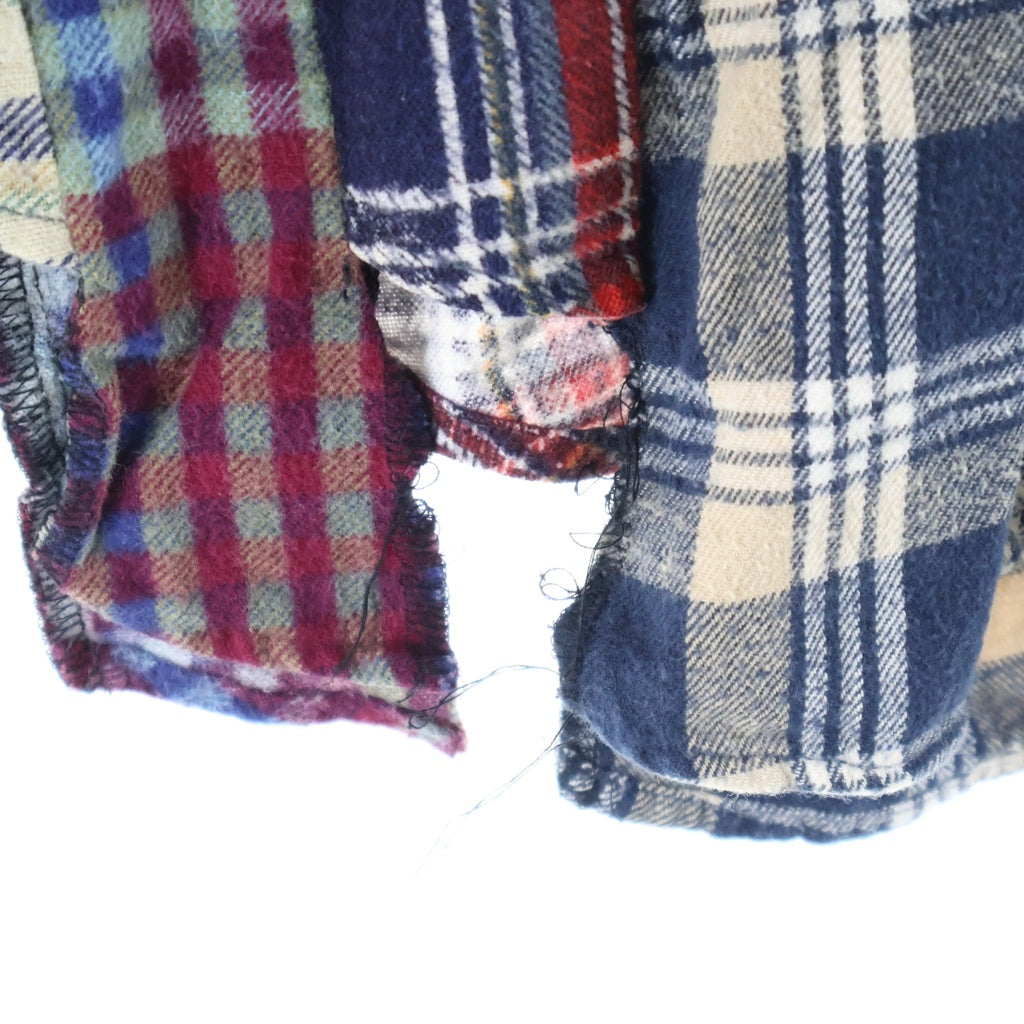 Rebuild by needles(リビルドバイニードルス) Flannel Shirt 再構築 長袖フランネルシャツ マルチ