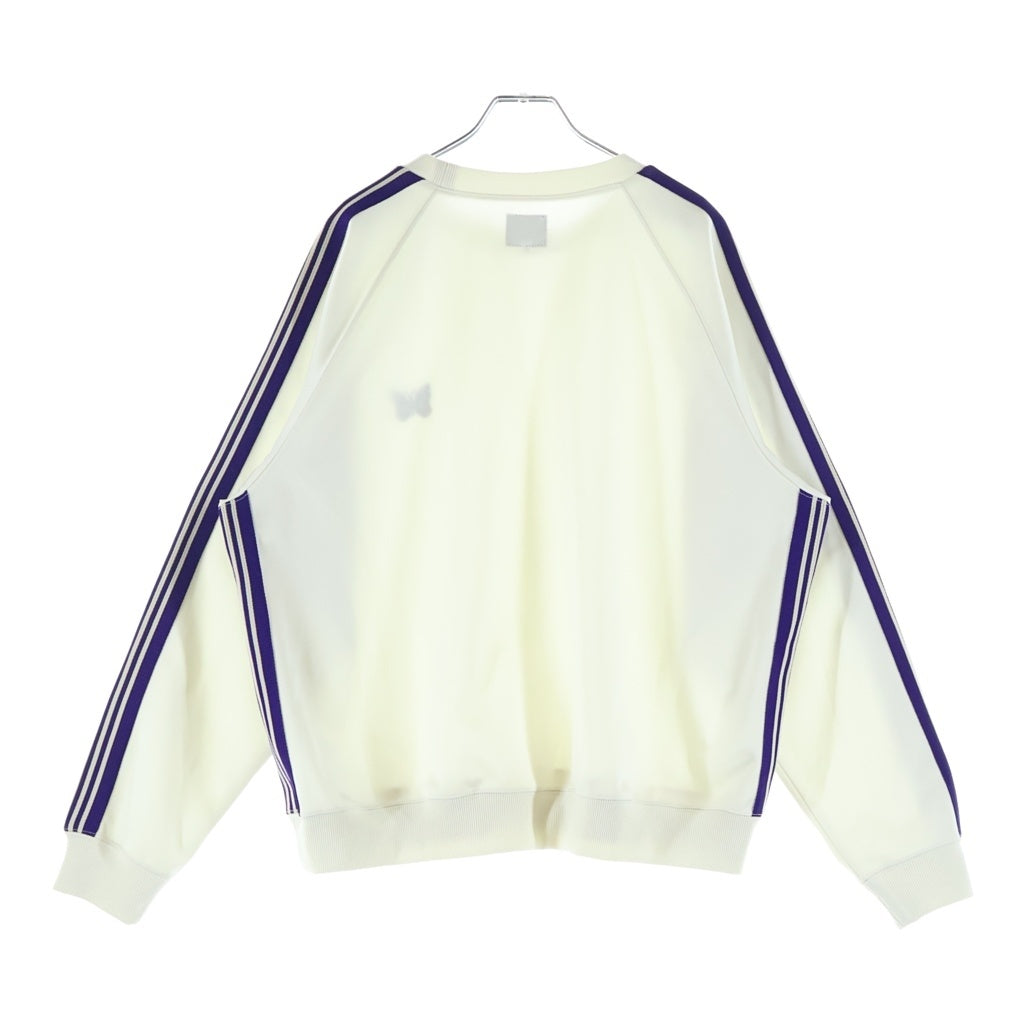 Needles(ニードルス) Track Crew Neck Shirt トラッククルーネック スウェット ホワイト/パープル MR285