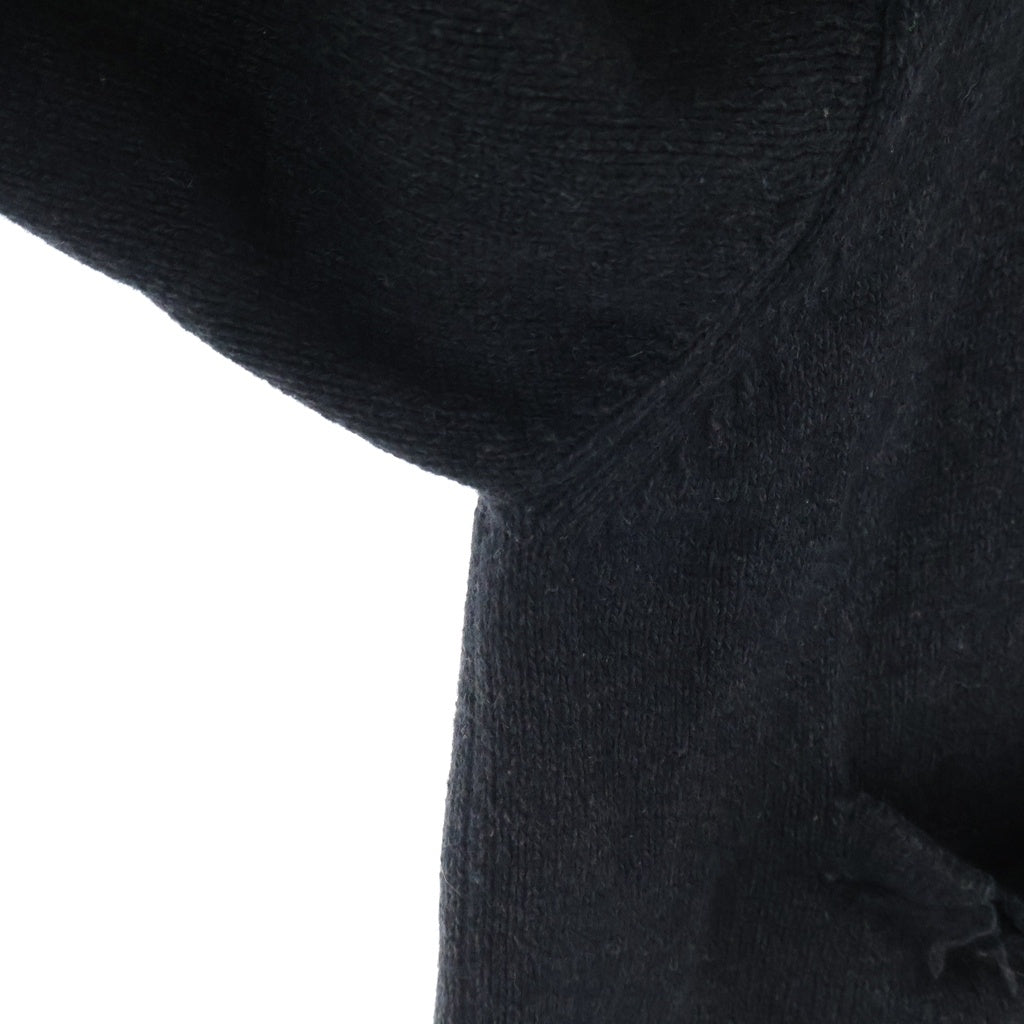 doublet(ダブレット) 23AW BROKEN HEART CARDIGAN ブロークン ハート カーディガン ブラック 23AW56KN136