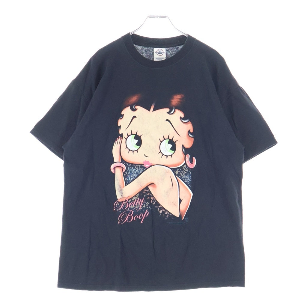 VINTAGE(ヴィンテージ) 00s Betty Boop Printed T-Shirt ベティ ブープ フロントプリント 半袖Tシャツ カットソー ブラック