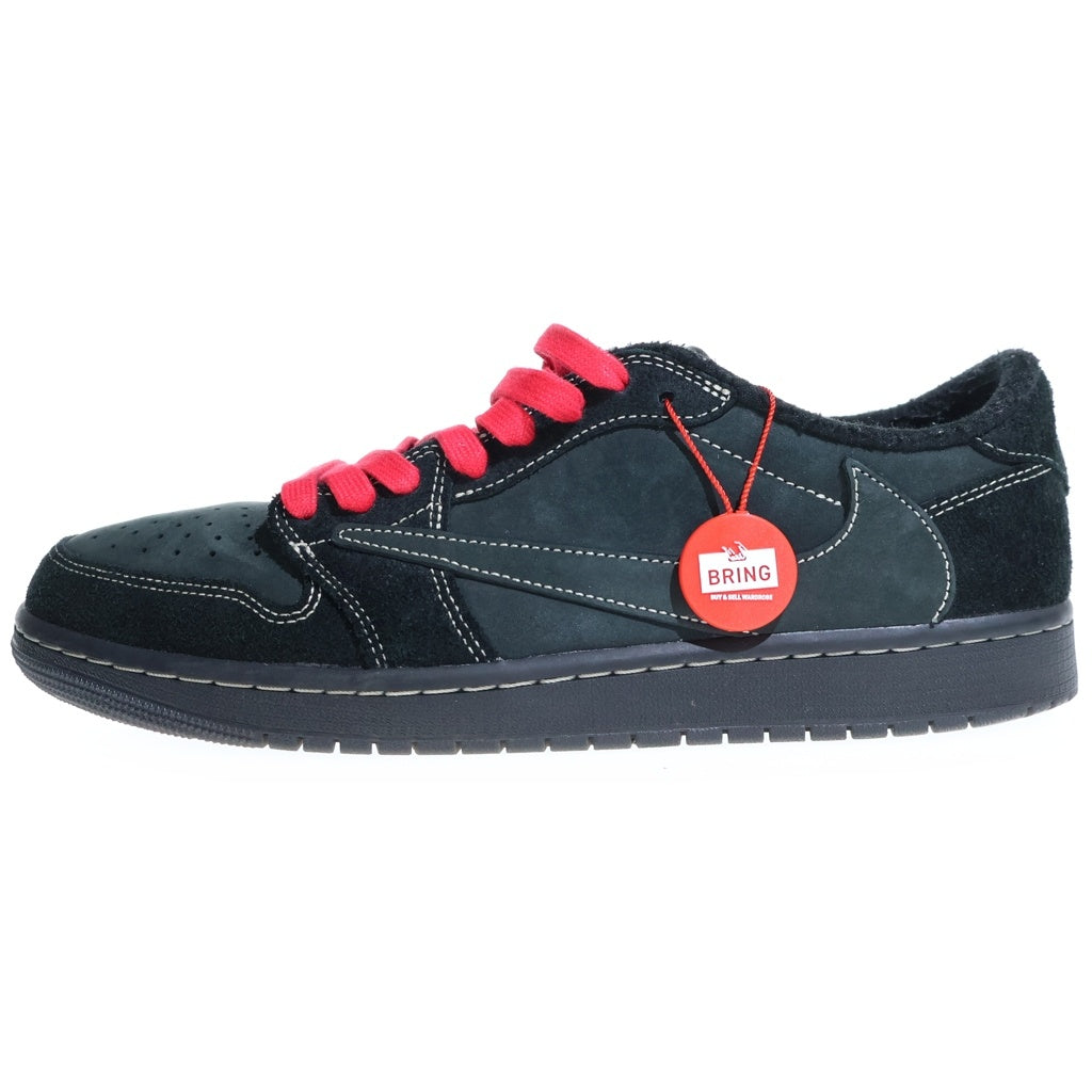 NIKE(ナイキ) ×TRAVIS SCOTT AIR JORDAN 1 LOW OG SP BLACK PHANTOM トラヴィススコット エアジョーダン ブラックファントム ローカットスニーカー ブラック US10.5/28.5cm DM7866-001