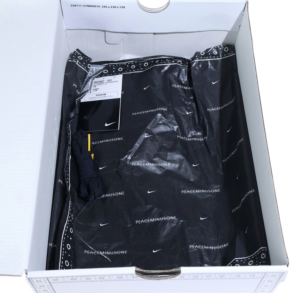 NIKE(ナイキ) ×PEACEMINUSONE KWONDO1 ピースマイナスワン レザーローカットスニーカー ブラック/ホワイト US11/29cm DH2482-101