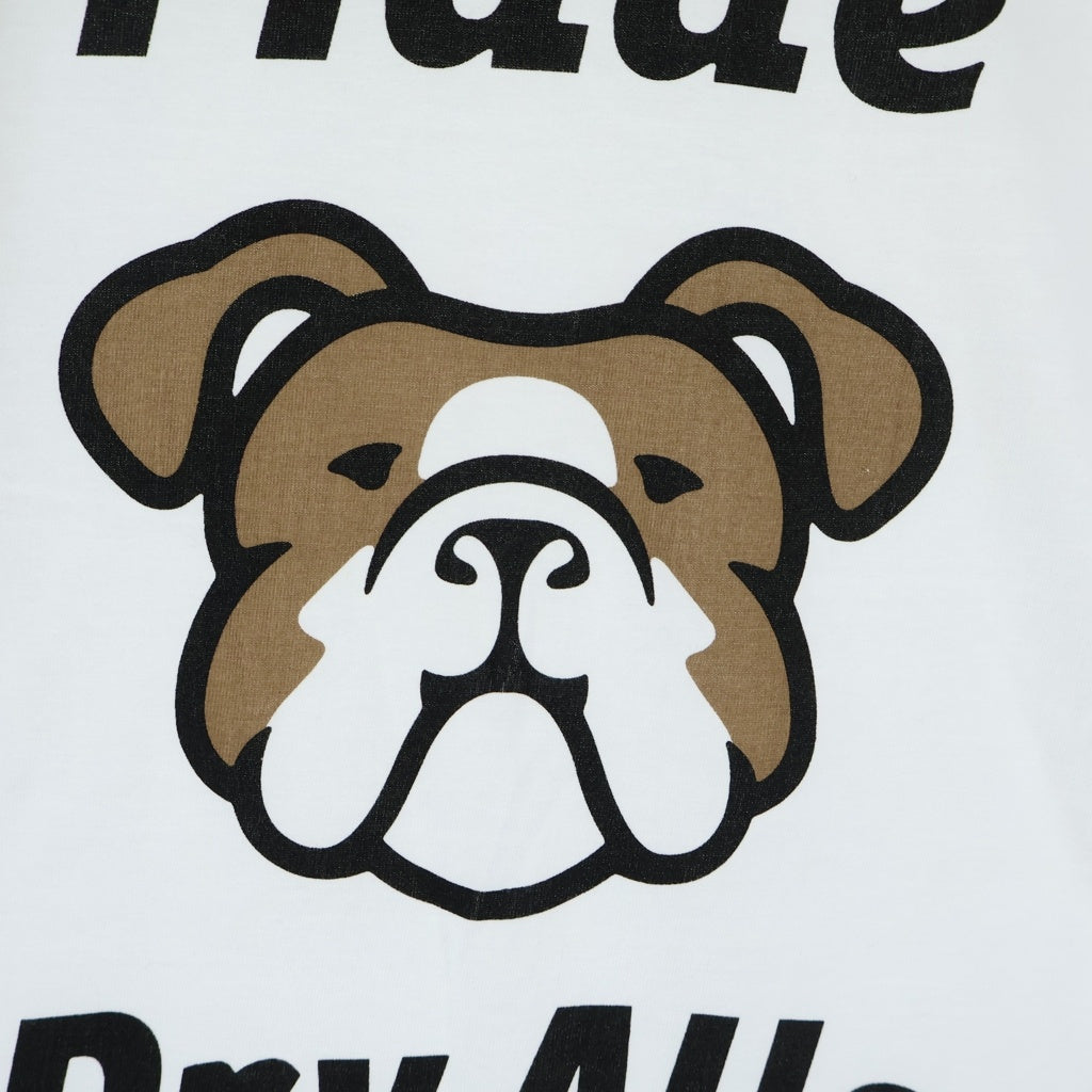 HUMAN MADE(ヒューマンメイド) ブルドッグ プリント 半袖カットソー Tシャツ ホワイト
