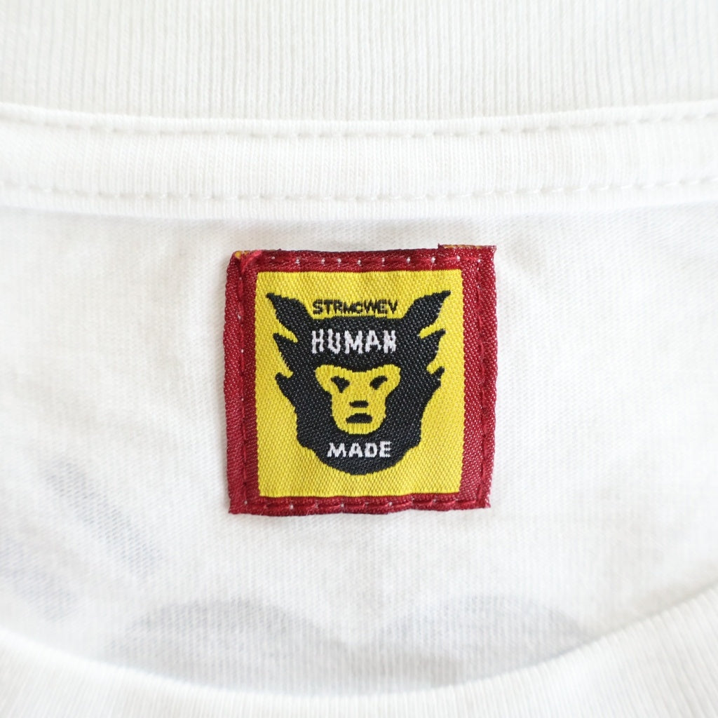HUMAN MADE(ヒューマンメイド) ブルドッグ プリント 半袖カットソー Tシャツ ホワイト