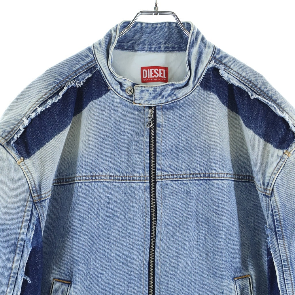 DIESEL(ディーゼル) D-MARGE-S1 ジップアップ デニム ジャケット インディゴ 0GHAC