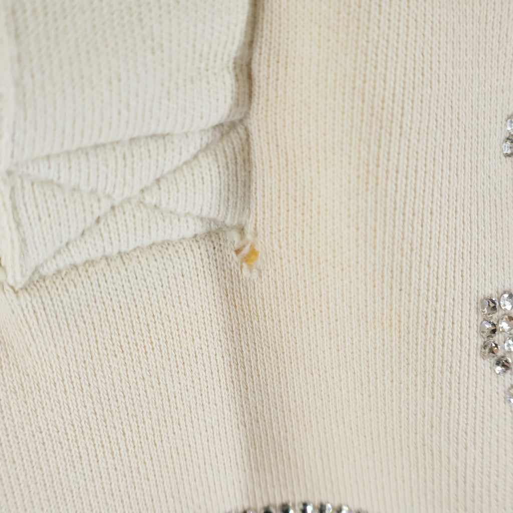 KITH(キス) ×MASTERMIND ロゴ ラインストーン ラガーシャツ 長袖 シャツ ベージュ