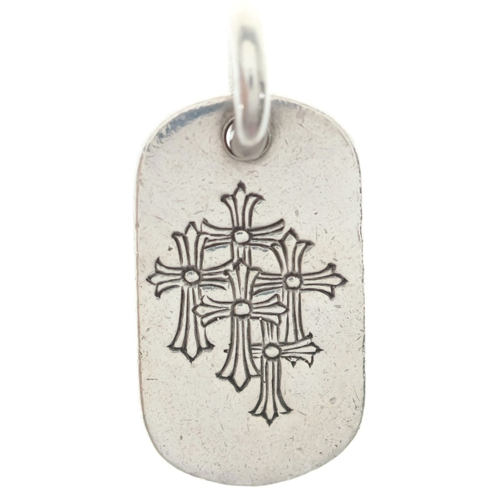 CHROME HEARTS(クロムハーツ) RAISED DOGTAG レイズドドッグタグ チャーム ネックレストップ シルバー