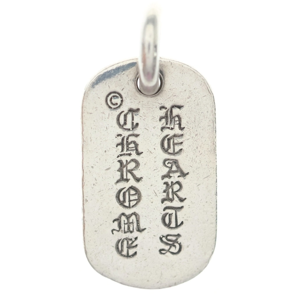 CHROME HEARTS(クロムハーツ) RAISED DOGTAG レイズドドッグタグ チャーム ネックレストップ シルバー