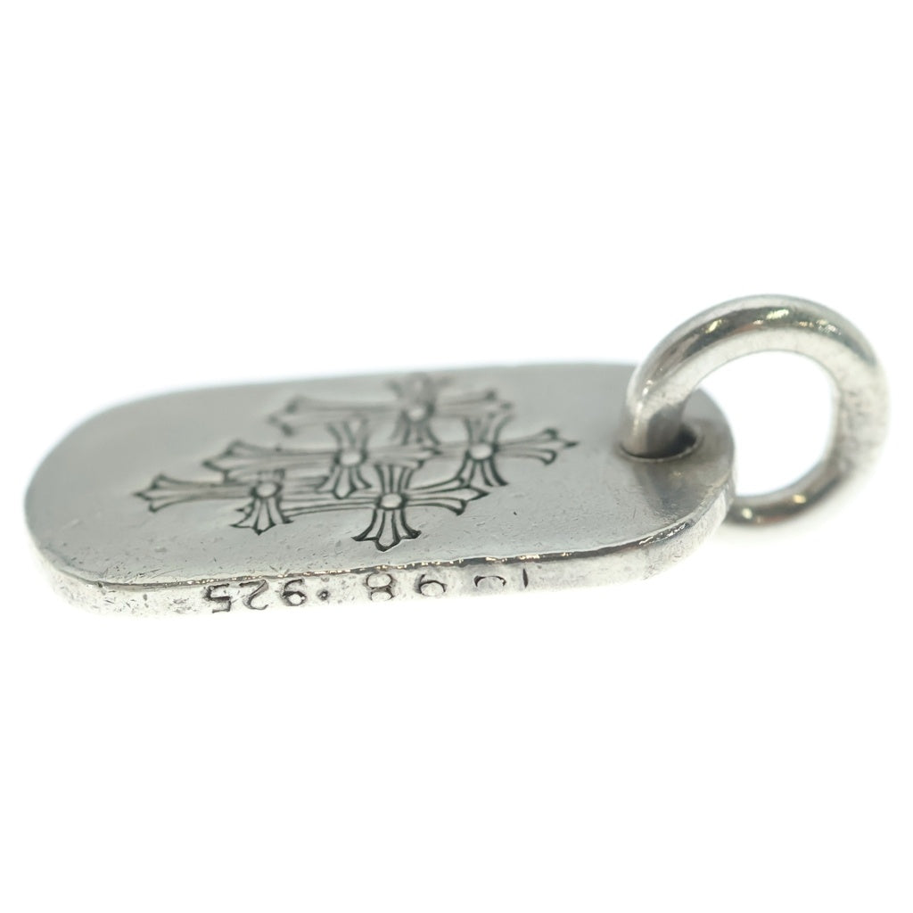 CHROME HEARTS(クロムハーツ) RAISED DOGTAG レイズドドッグタグ チャーム ネックレストップ シルバー