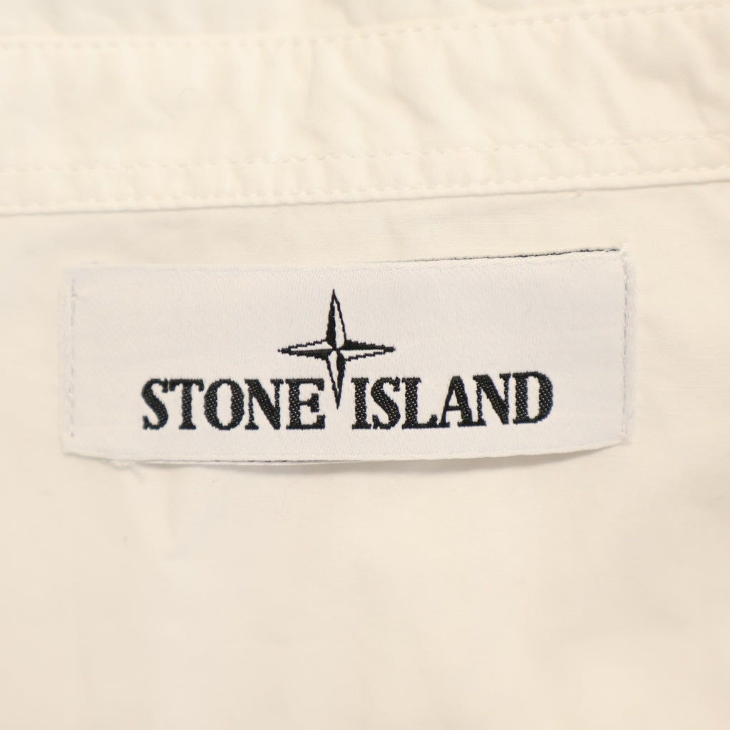 STONE ISLAND(ストーンアイランド) アームロゴロングスリーブシャツ ホワイト 741512510