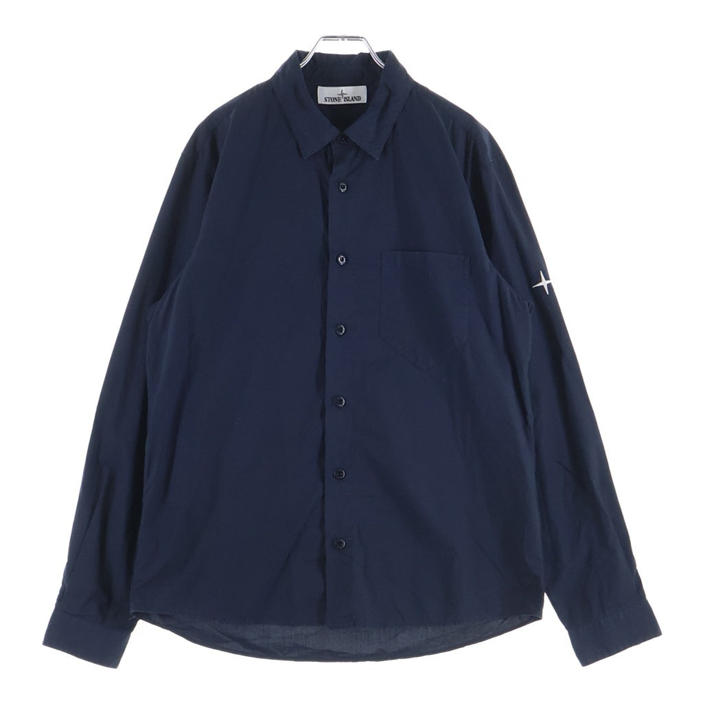 STONE ISLAND(ストーンアイランド) アームロゴロングスリーブシャツ ネイビー 741512510