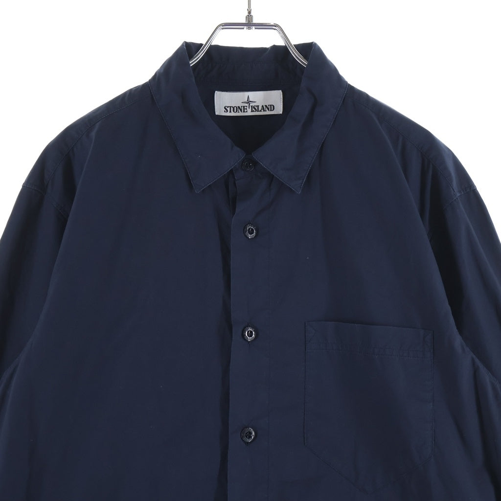 STONE ISLAND(ストーンアイランド) アームロゴロングスリーブシャツ ネイビー 741512510