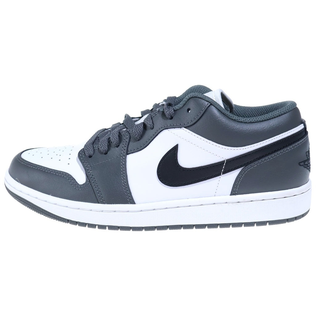 NIKE(ナイキ) AIR JORDAN LOW エア ジョーダン 1 ロウ ローカットスニーカー グレー/ホワイト US9.5/27.5cm 553558-152