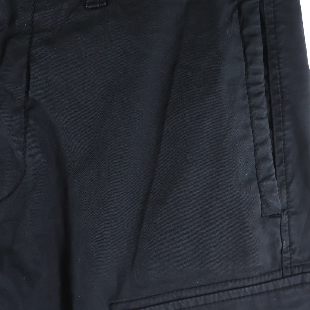 STONE ISLAND(ストーンアイランド) Single Pocket Gabardine Cargo Pant シングルポケット ギャバジン カーゴパンツ ブラック 771531410