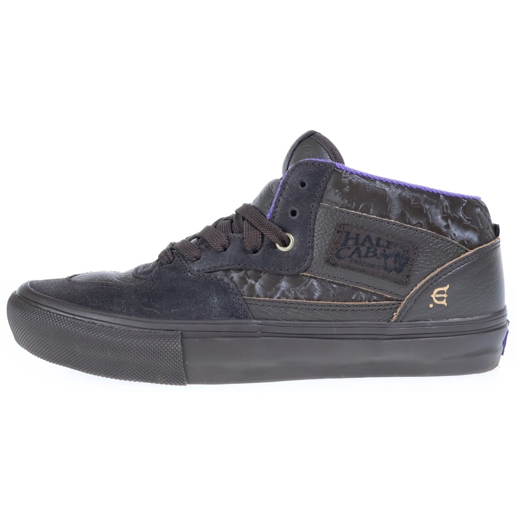 VANS(ヴァンズ) ×Evisen Skateboards Skate Half Cab ×エビセンスケートブランド スケート ハーフキャブ ミドルカットスニーカー ブラウン VN0A5FCD8ZM