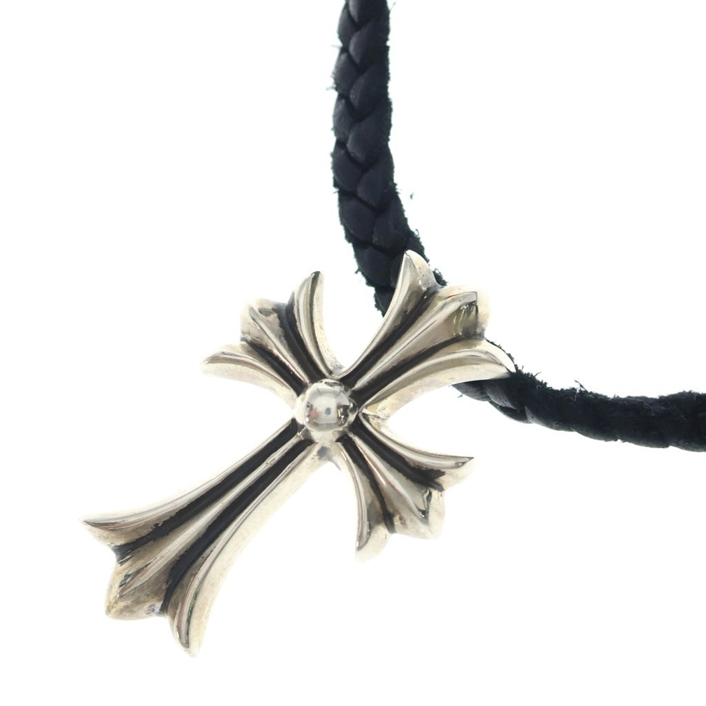 CHROME HEARTS(クロムハーツ) CH CRS SMLスモールCHクロス BC ボロチップブレイド ネックレス シルバー BCA220