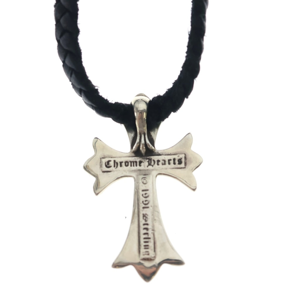CHROME HEARTS(クロムハーツ) CH CRS SMLスモールCHクロス BC ボロチップブレイド ネックレス シルバー BCA220