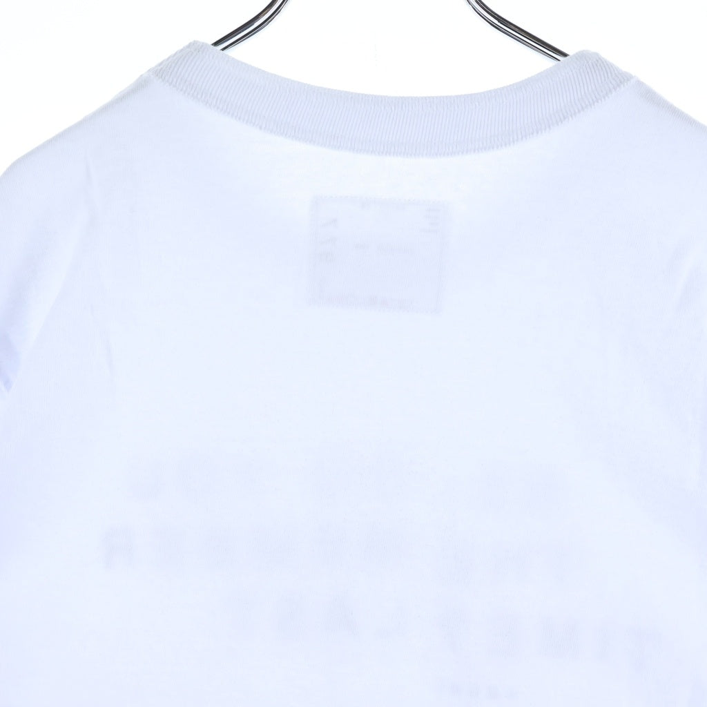 Sacai(サカイ) 25SS Flock Print T-Shirt フロッキープリント フロックスローガン 半袖 Tシャツ カットソー ホワイト 25-0977S