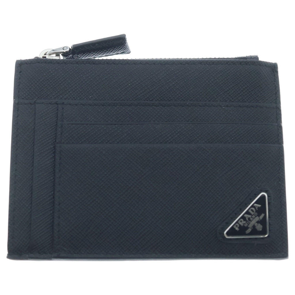 PRADA(プラダ) サフィアーノ トライアングル カード ケース ブラック 2MC067