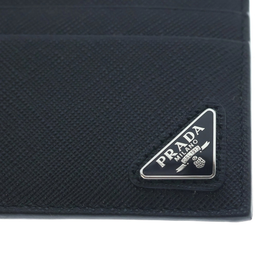 PRADA(プラダ) サフィアーノ トライアングル カード ケース ブラック 2MC067