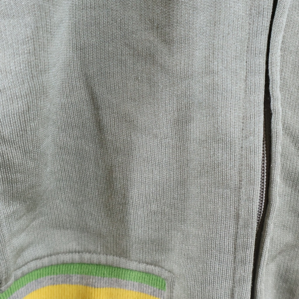 NO BRAND(ノーブランド) MARITHE + FRANCOIS GIRBAUD 90S ロゴ エンブロイド ジップ アップ トラック ジャケット グレー