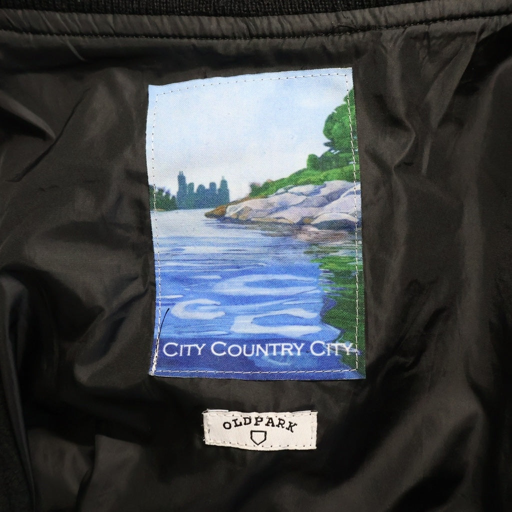 OLD PARK(オールドパーク) COUNTRY CITY フリース 再構築 MA-1 フライト ジャケット ブラック