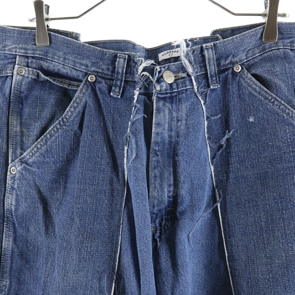 NO BRAND(ノーブランド) OLD PARK オールド パーク 再構築 ワイド ペインター デニム パンツ インディゴ